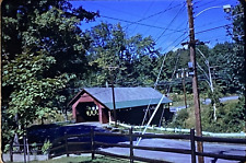 Creamery Covered Bridge Brattleboro Vermont Color Photo Slide Vintage ca. 1972 picture