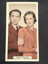 1939 A & M Wix Film Favourites #98 Rose Stradner & Edward G Robinson  picture