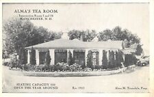 Manchester New Hampshire 1940s Postcard Alma's Tea Room Restaurant picture