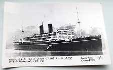 Vintage Antique RPPC Photo Postcard P&O Liner SS VICEROY INDIA Ocean Cruise Ship picture