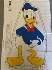 Vtg Walt Disney DONALD DUCK Fabric Panel Cut Sew Stuff Toy/Pillow by Ameritex  picture