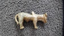 Antique Miniature Longhorn Steer Figurine - Metal - Unsigned picture