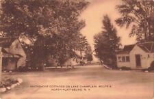 Shoremont Cottages Lake Champlain North Plattsburg New York NY 1949 Postcard picture