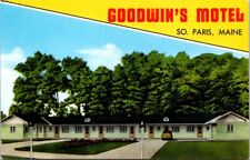 So Paris ME Maine Goodwins Motel c1940s Auto Route 26 Norway postcard NQ7 picture
