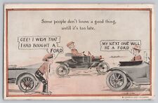 1908 Postcard  Cobb Shinn Art Ford Cars Automobiles picture