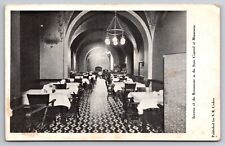 Interior Restaurant in State Capitol St. Paul Minnesota MN c1910 Postcard picture