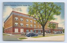 McCleary Sanitarium Hospital Building Excelsior Springs Missouri Postcard VTG MO picture
