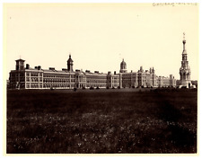 England, façade and towers of Netley Hospital with right the memorial for the Cr picture