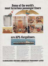 Some luxurious passenger liners are American President Cargoliners ad 1968 NY picture