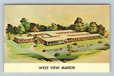 Wooster OH-Ohio, West View Manor Vintage Souvenir Postcard picture