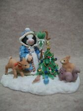 Feel The Peace.. Hold The Joy.. Share the Love - Mary Moo Moo Cow Figurine picture