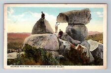 San Diego CA-California, Balanced Rock Park, Antique, Vintage Souvenir Postcard picture