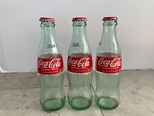 3 Empty Small Coca Cola Bottles Short Neck 237ml . *NICE* picture