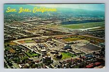 San Jose CA-California Aerial View Civic Center, Antique, Vintage c1970 Postcard picture