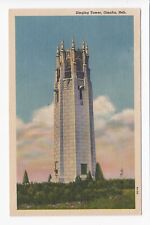 Singing Tower Omaha Nebraska Linen Postcard picture