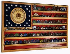 Federal Bureau of investigation FBI Challenge Coin Display Flag/70-90 Coins TRAD picture