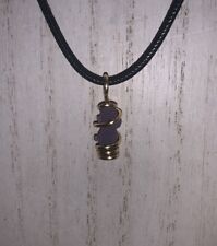 Handmade Grape agate Necklace, Botryoidal Chalcedony Purple Reiki Rare Pendant picture