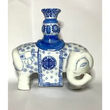 Vintage elephant Canton Chinoiserie candlesticks 1930 picture