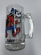 Vintage Walt Disney Productions GOOFY Glass Mug For Ice Coffee Or Tea picture