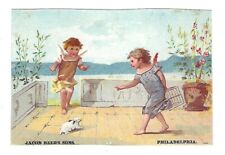 c1880's Trade Card Jacob Reed's Sons, Boys & Childrens Clothing, Philadelphia picture