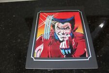 Vintage 1986 Marvel Wolverine Color Print Matted 10-1/2