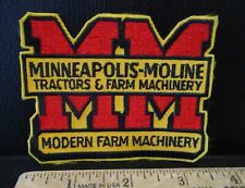 MM Minneapolis Moline Modern Machinery Dealer Uniform Hat Cap Embroider Patch picture