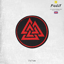 Valknut Triangles Vicking Patch Iron On Sew On Badge Embroidered Patch  picture