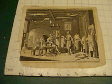 Original Engraving:1700's or 1800's - practical chemistry --1748-- picture