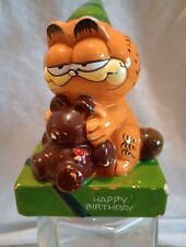 Vintage 1978 Garfield Pookie Figurine By Enesco Happy Birthday picture
