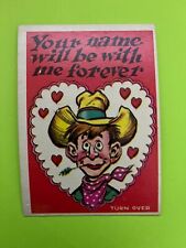 1959 Topps Funny Valentines #11 With me Forever Ex picture