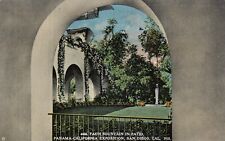 PANAMA CALIFORNIA EXPOSITION ~ San Diego - Faun Fountain in Patio - 1907-15 era picture