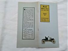 Ford 1907 model R old reprint of  the original brochure picture
