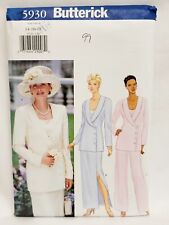 90's Butterick Misses Jacket Top Skirt Pants Pattern 5930 Size 14-18 MOB picture