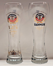 Erdinger Weisbrau Weibbier Beer Glasses Set of 2 picture