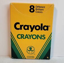 Vintage Crayola Crayons 1988 1980s 8 Count Binney & Smith Opened But Unused VG picture