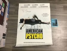 RARE Signed Bret Easton Ellis German AMERICAN PSYCHO movie Poster 33x23 no book picture