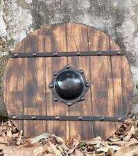 24'  Wooden Viking Handmade Crusader Wooden Shield Medieval gifts picture