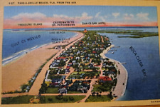 PASS-A-GRILLE  BEACH, FLORIDA     Old Postcard   ca. 1940 picture