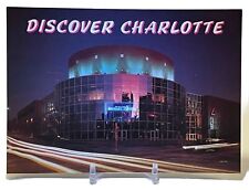 Postcard Charlotte NC Discovery Place Discover City Night Life North Carolina picture