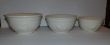 NEAT VINTAGE MCCOY MIXING BOWL SET WITH EMBOSSED GOOSE 2106 2107 2108 picture