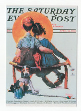 Postcard Saturday Evening Post Cover Art Norman Rockwell 
