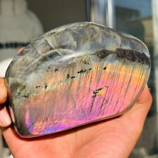 895g Natural Purple Flash Labradorite Quartz Crystal Freeform Mineral Healing picture