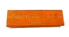 Antique Christy The Hoe Safety Razor Original Box picture