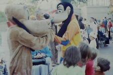 c1960s-70s Goofy & Pluto Dog Playing with Kids Disneyland Vintage 35mm Slide picture