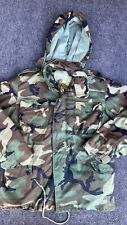 US Army Cold Weather Field Jacket Insulate M65 Woodland Camo Men MD Reg Coat VTG picture