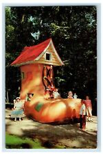 c1960s Old Lady in Big Shoe Story Book Forest Ligonier Pennsylvania PA Postcard picture