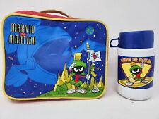 Space Jam Vintage 1997 Marvin The Martian Insulated Lunch Box with Thermos picture