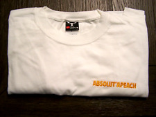ABSOLUT  APEACH Vintage T-Shirt Brand New Size XL (46-48) Made by Hanes picture