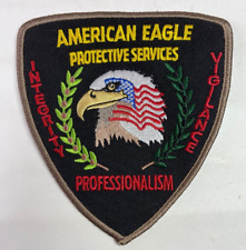 American Eagle Protective Service Integrity Vigilance Professionalism Patch D5 picture