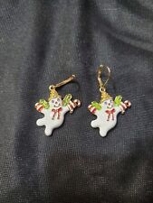 Authentic Mr. Bingle  Earrings Iconic Snowman, New Orleans picture